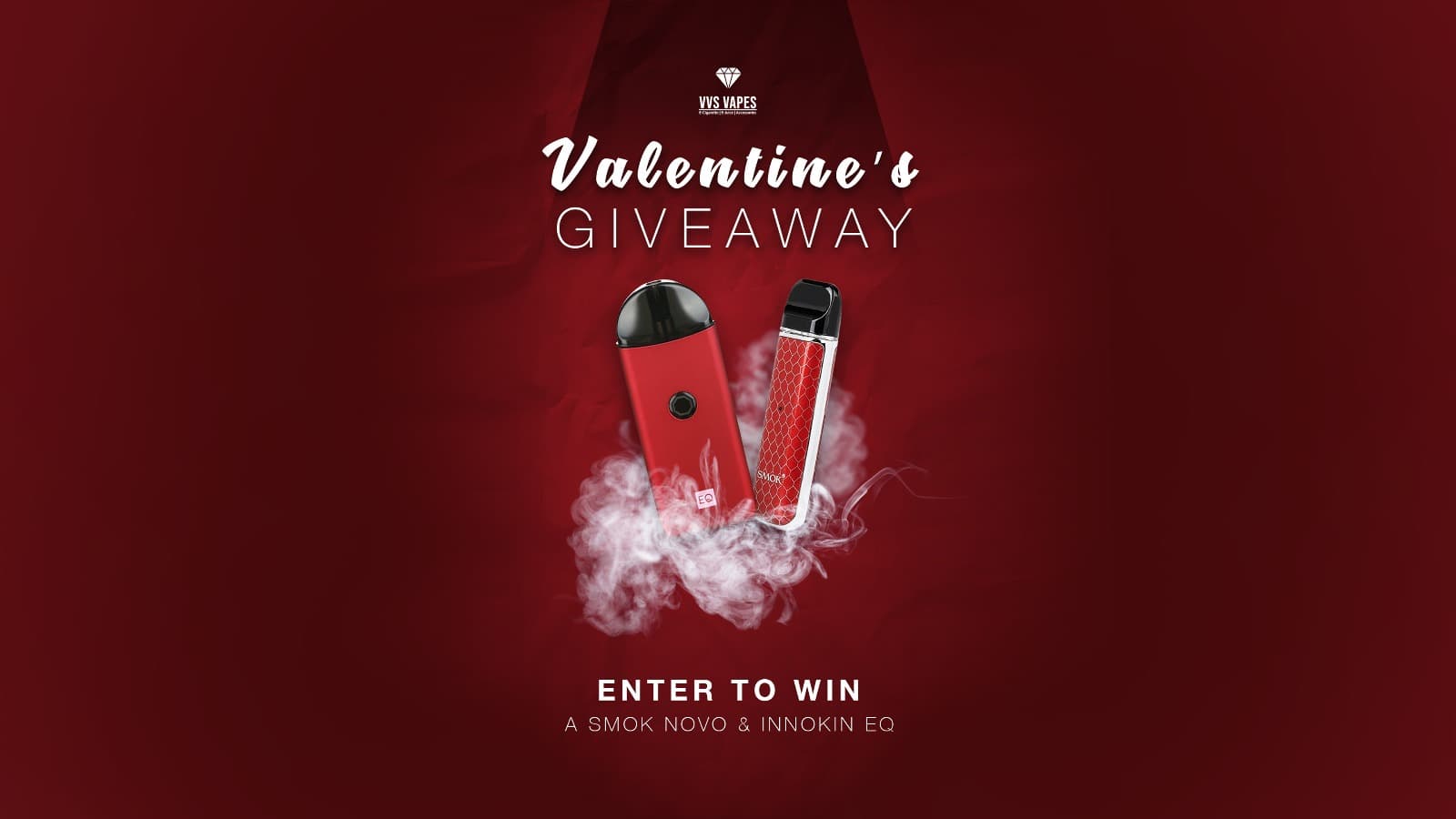 VVS Vapes Valentine's giveaway campaign creative